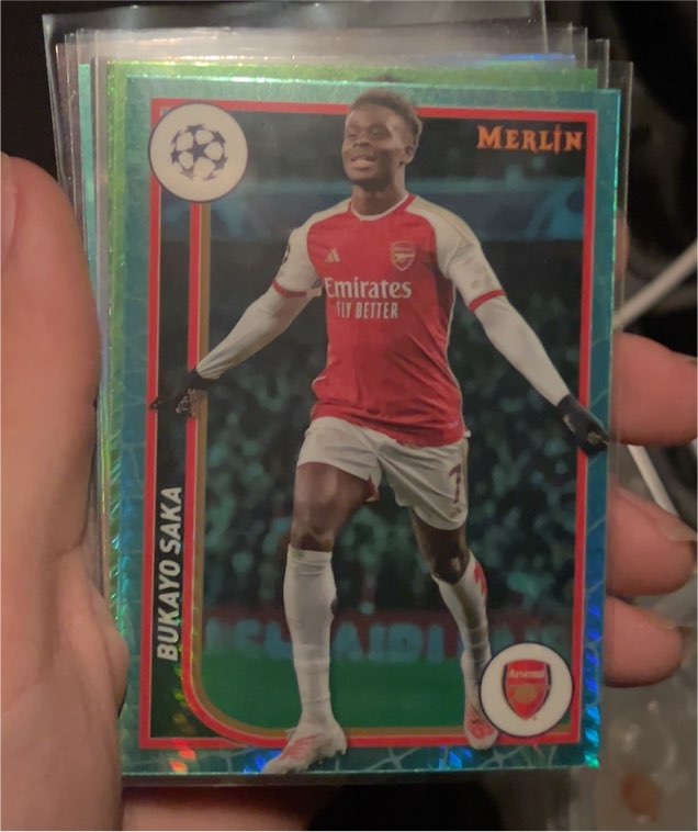 2023-24 Topps Merlin UEFA Club Competitions #11 Bukayo Saka — front