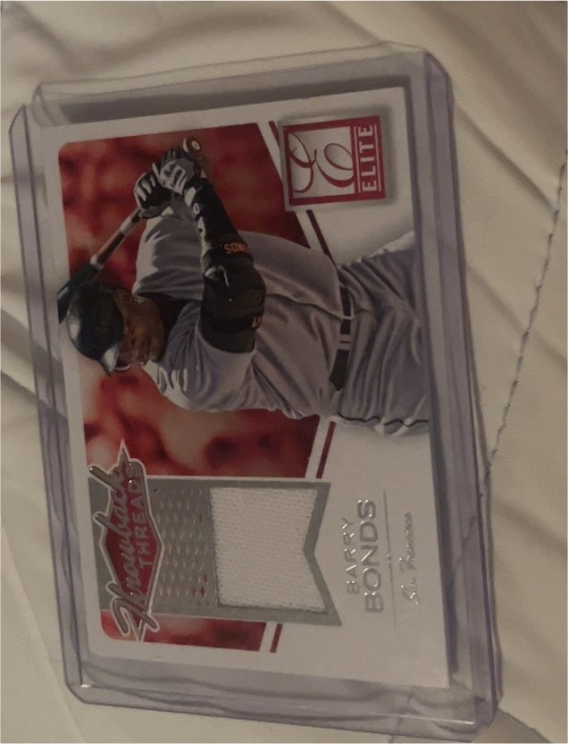 1996 Elite Future Threads #96 Barry Bonds — front