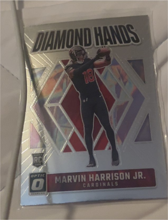2024 Donruss Optic #3 Marvin Harrison Jr. Diamond Hands Rookie — front
