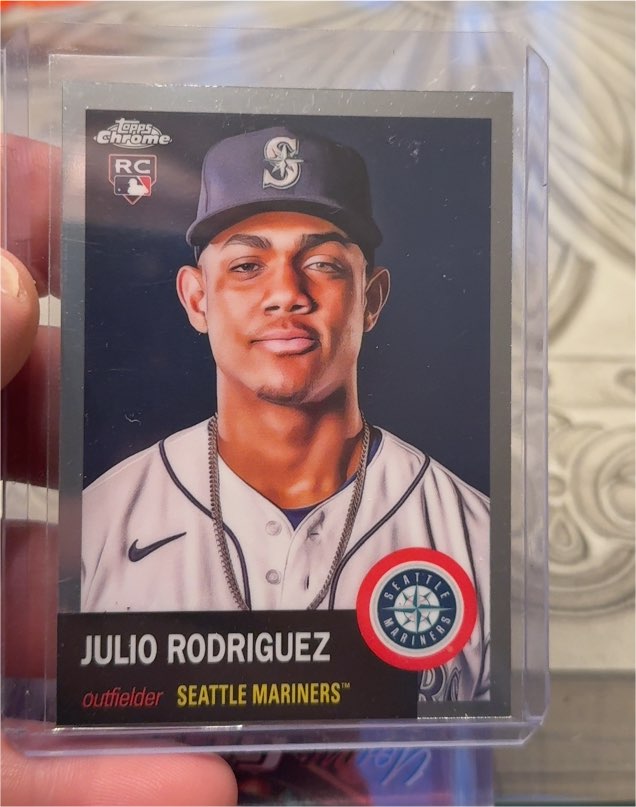 2022 Topps Chrome Platinum Anniversary #171 Julio Rodriguez Rookie Card — front