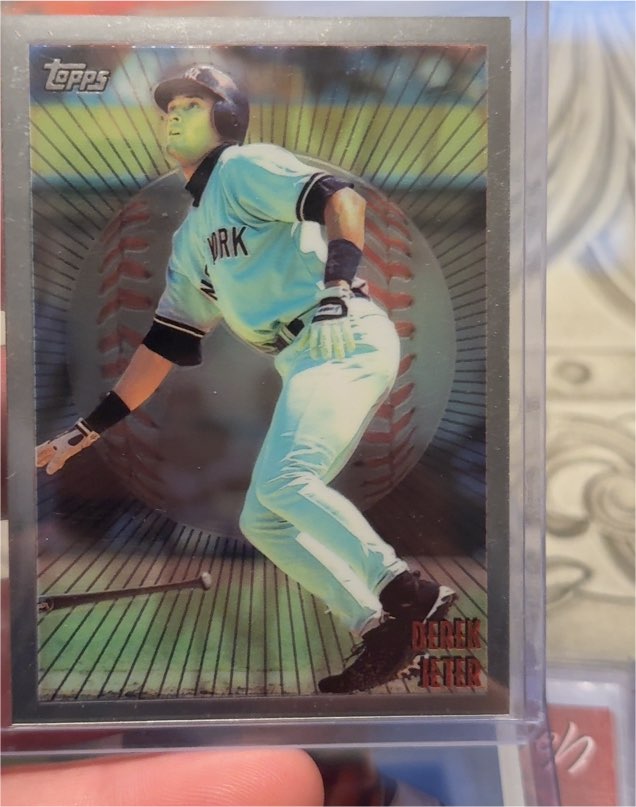 1998 Topps Mystery Finest Borderless #M8 Derek Jeter — front