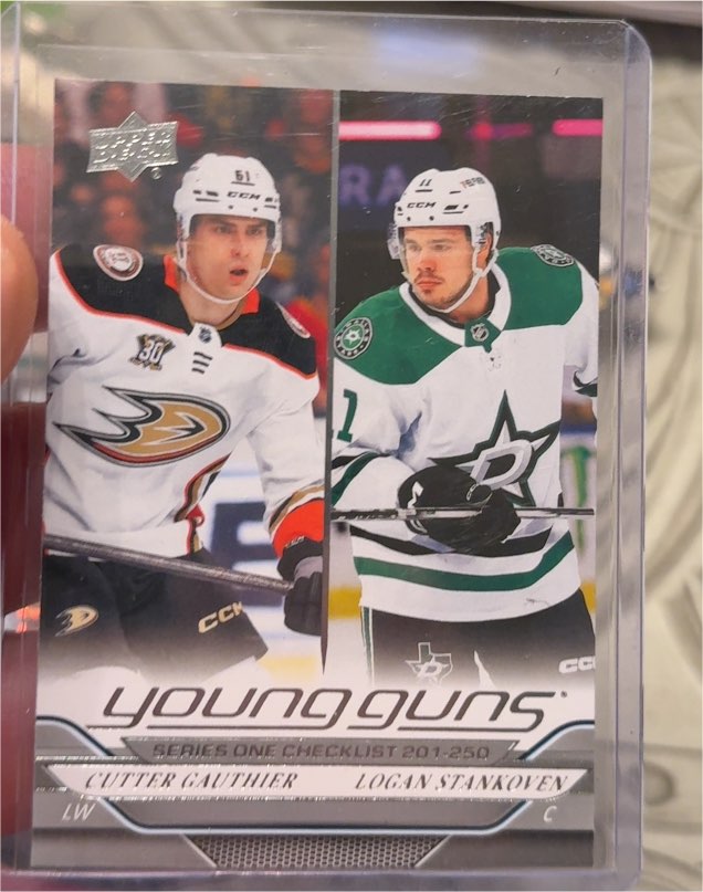 2024-25 Upper Deck Series 1 Young Guns #250 Cutter Gauthier / Logan Stankoven — front