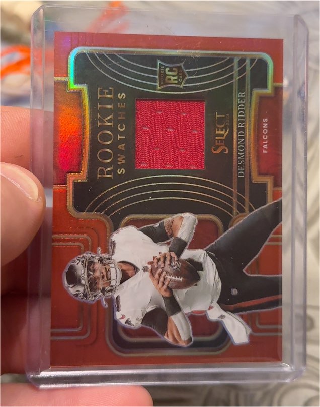 2022 Panini Select #RSW-4 Desmond Ridder Rookie Swatches Patch — front