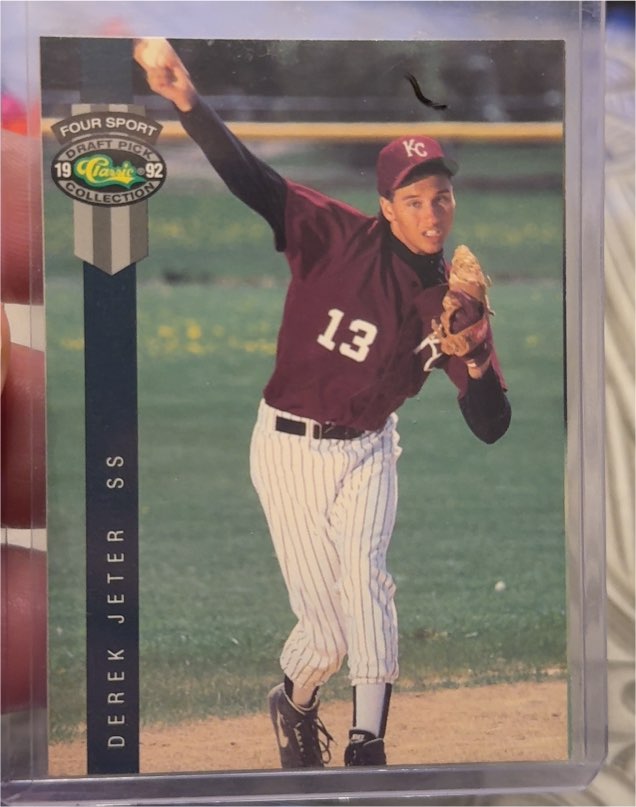 1992 Classic Four Sport Draft Pick Collection #231 Derek Jeter — front