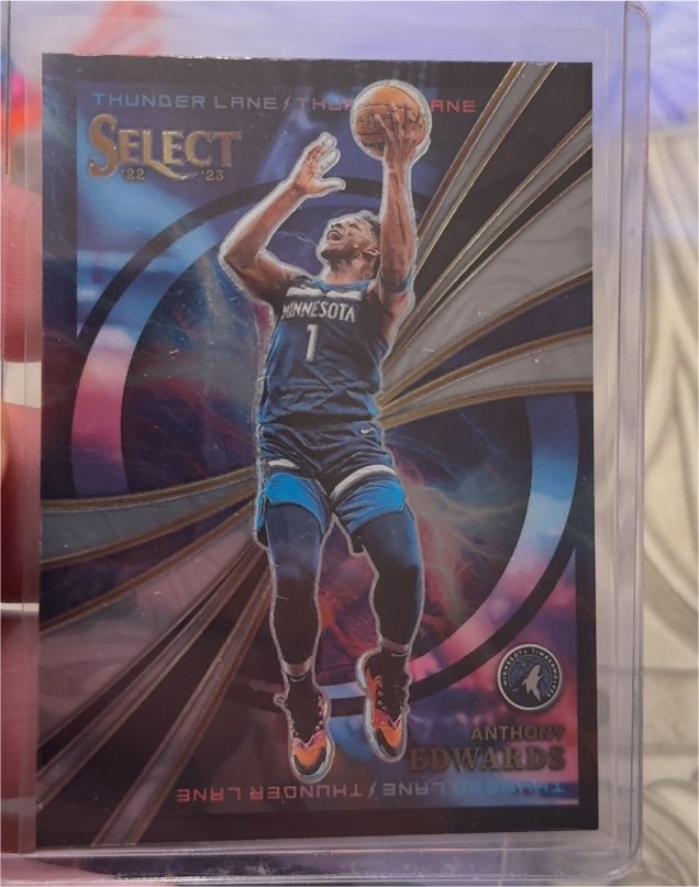 2022-23 Panini Select Thunder Lane #12 Anthony Edwards — front