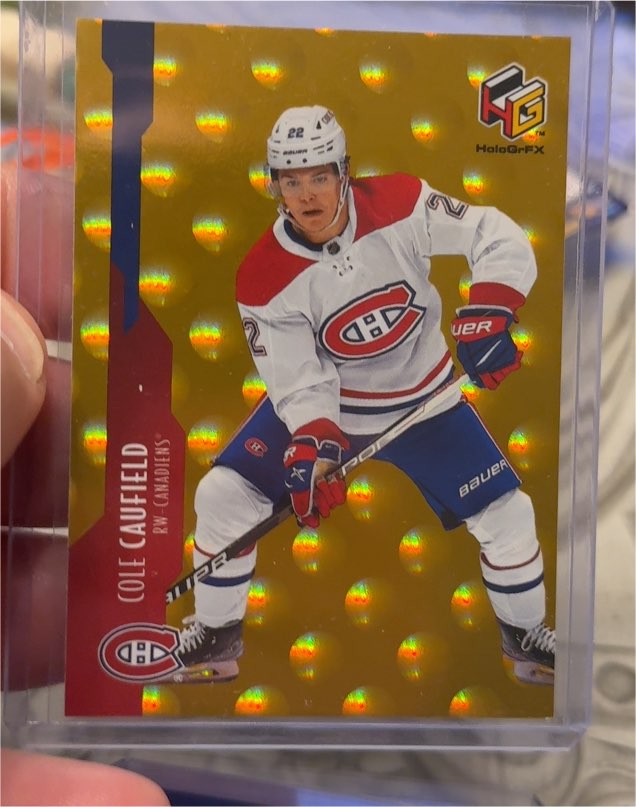 2021-22 Upper Deck Extended Series HoloGrFX #HG-16 Cole Caufield — front