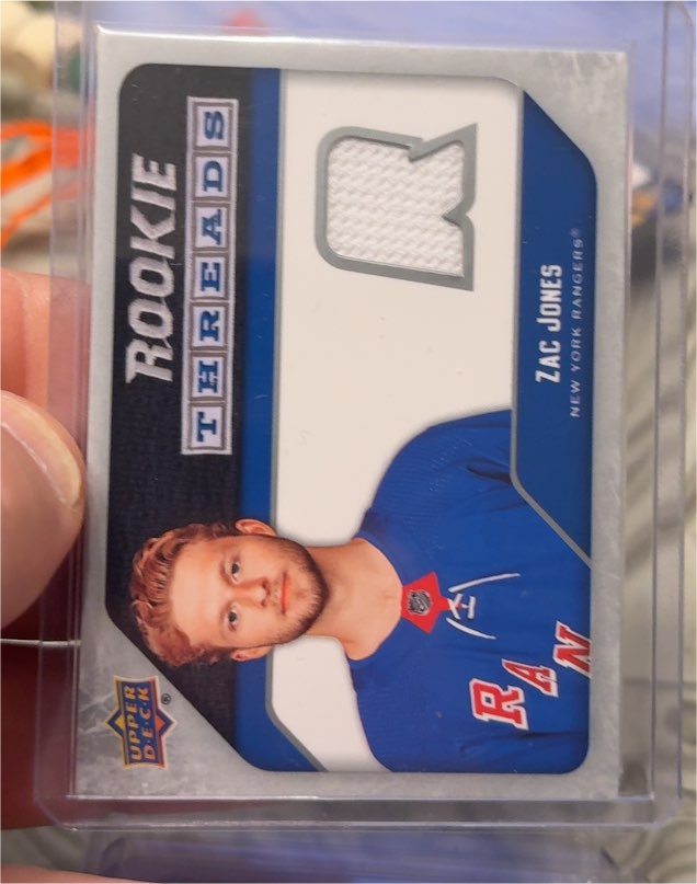 2021-22 Upper Deck Rookie Threads Retro #RT-ZJ Zac Jones — front