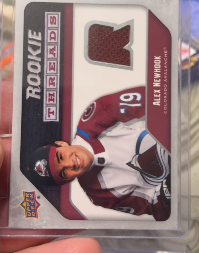 2021-22 Upper Deck Rookie Threads Alex Newhook — front