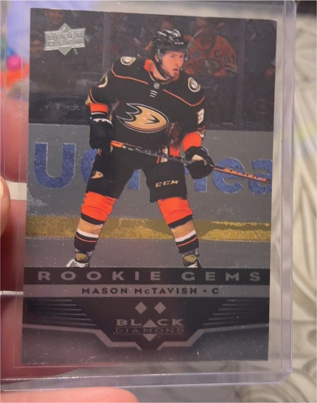 2021-22 Upper Deck Extended Black Diamond Rookie Gems #BD-25 Mason McTavish — front