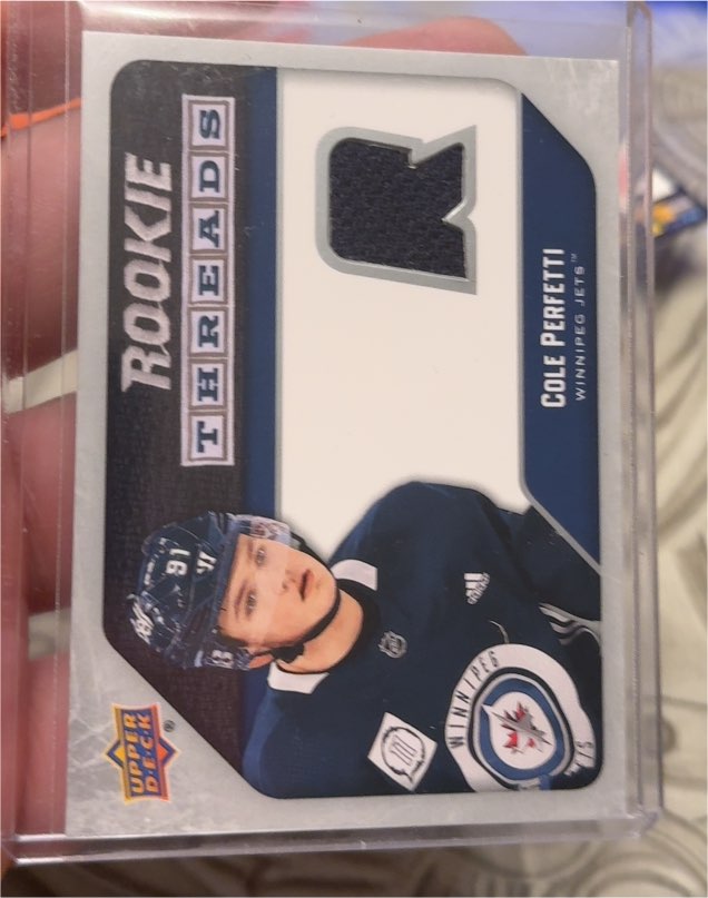 2021-22 Upper Deck Rookie Threads Retro #RT-CP Cole Perfetti — front