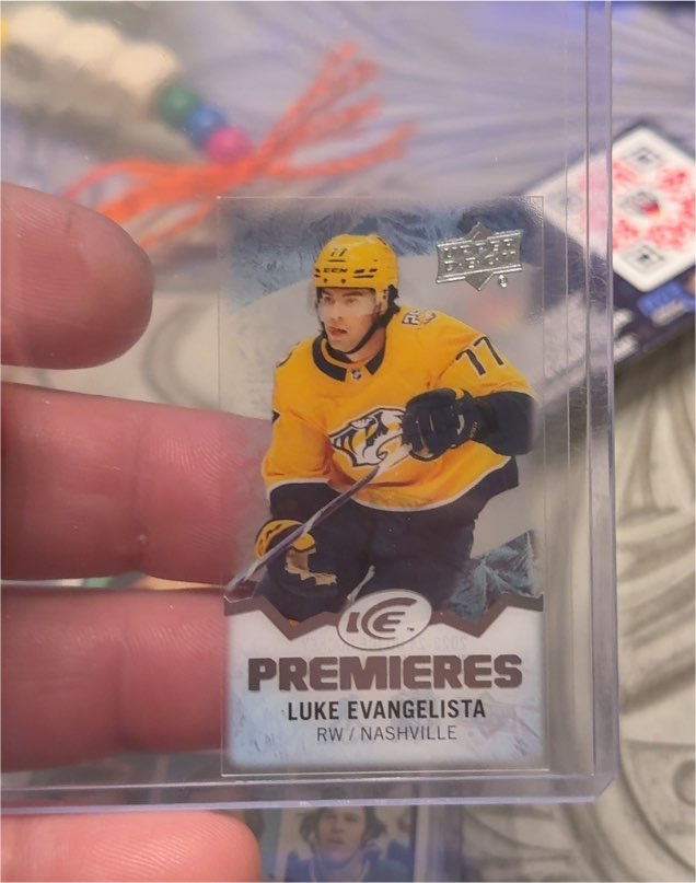 2023-24 Upper Deck Ice Premieres Mini #MI-32 Luke Evangelista — front