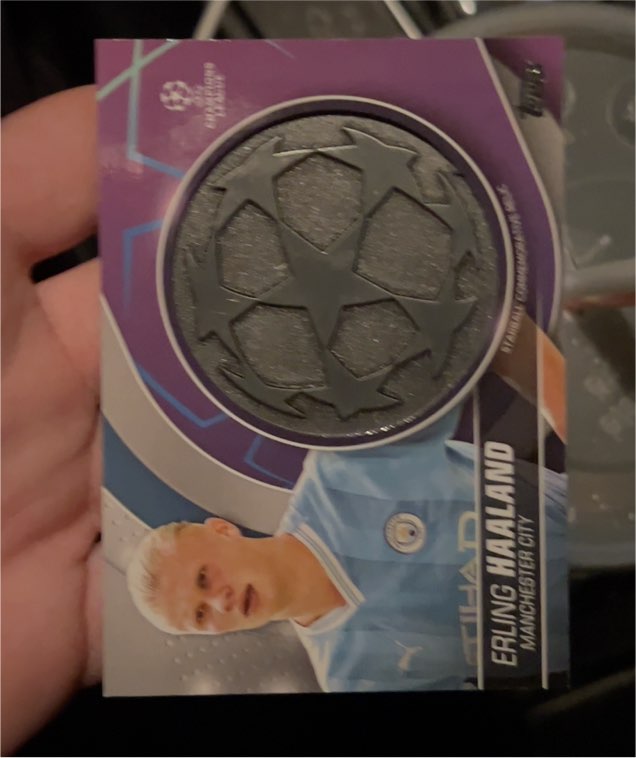 2023-24 Topps UEFA Club Competitions #SC-EH Erling Haaland Starball Relics — front