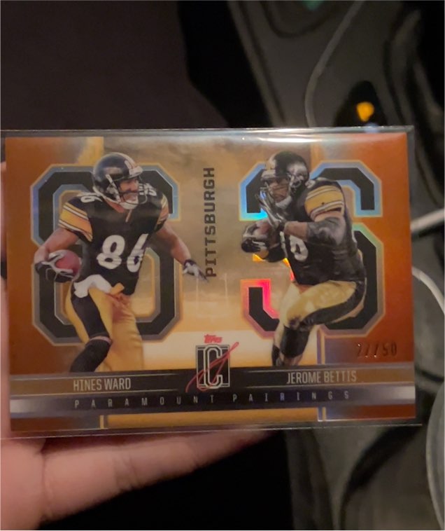 2024 Topps Signature Class PP-9 Paramount Pairings Hines Ward Jerome Bettis — front