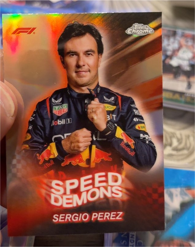 2024 Topps Chrome Formula 1 #SD-2 Sergio Perez Speed Demons — front