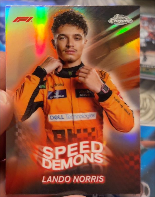 2024 Topps Chrome Formula 1 Speed Demons #SD-7 Lando Norris — front