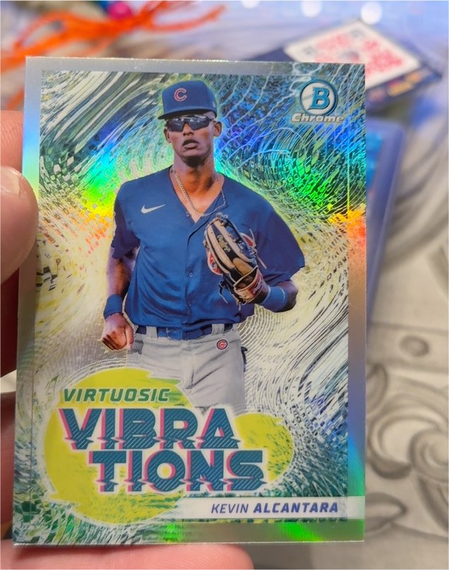 2022 Bowman Chrome Virtuosic Vibrations #VV-11 Kevin Alcantara — front