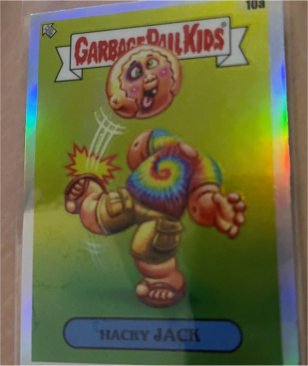 2024 Topps Chrome Garbage Pail Kids #10A Hacky Jack — front