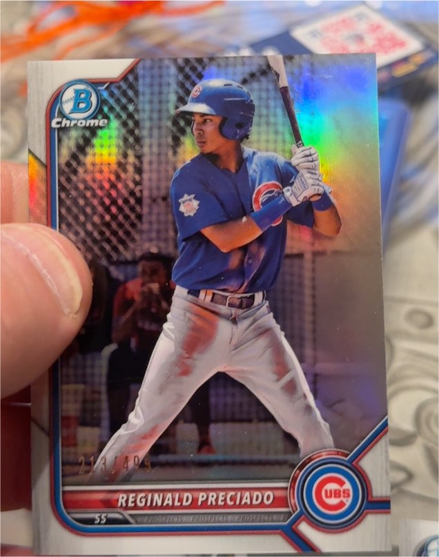2022 Bowman Chrome Prospects #BCP-44 Reginald Preciado — front