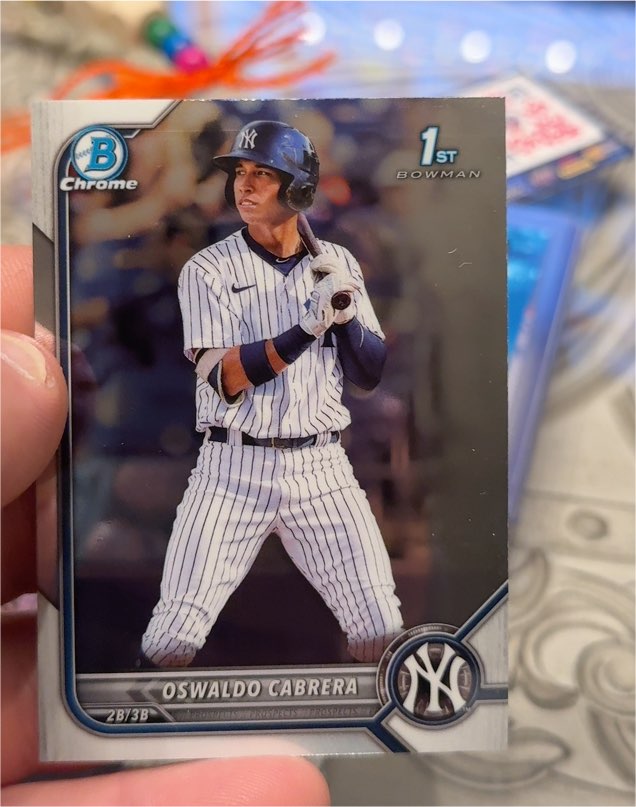 2022 Bowman Chrome #BCP-17 Oswaldo Cabrera — front
