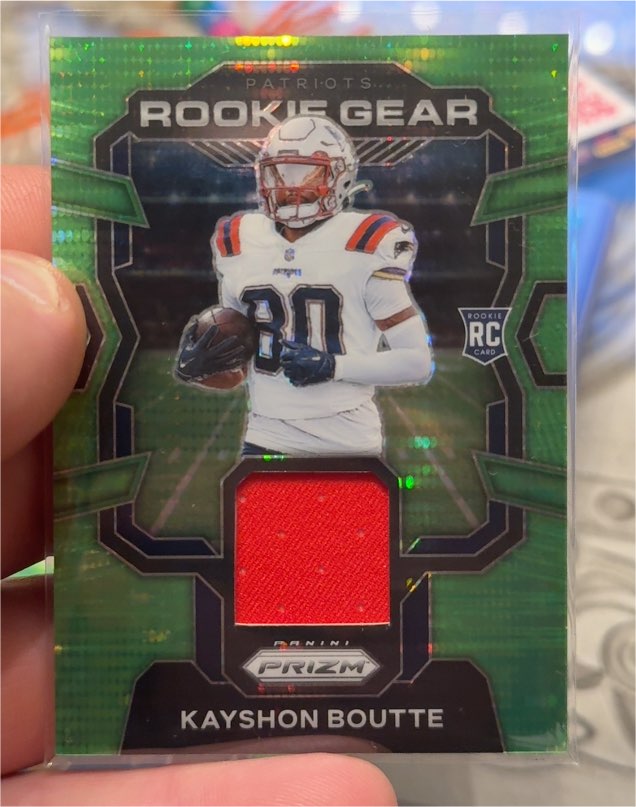 2023 Panini Prizm Rookie Gear #RG-KB Kayshon Boutte — front