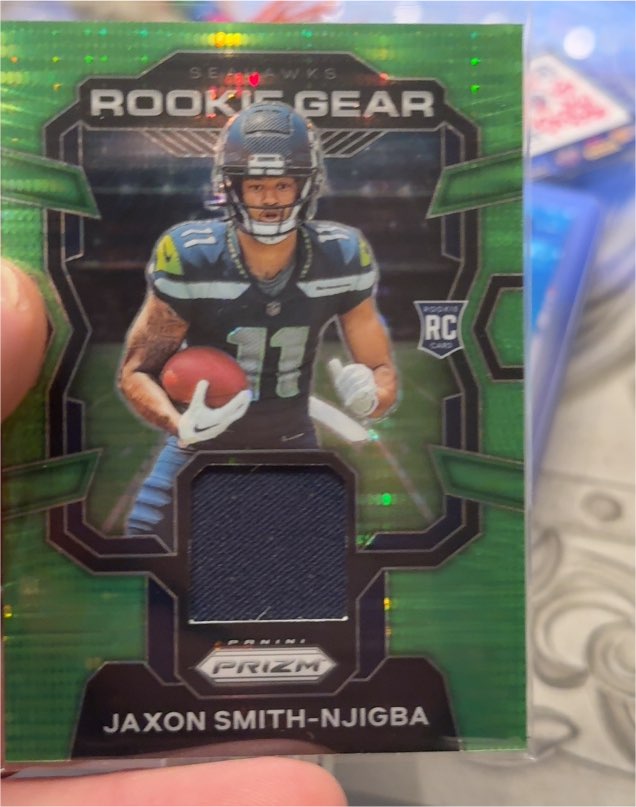 2023 Panini Prizm Rookie Gear #RG-JS Jaxon Smith-Njigba — front