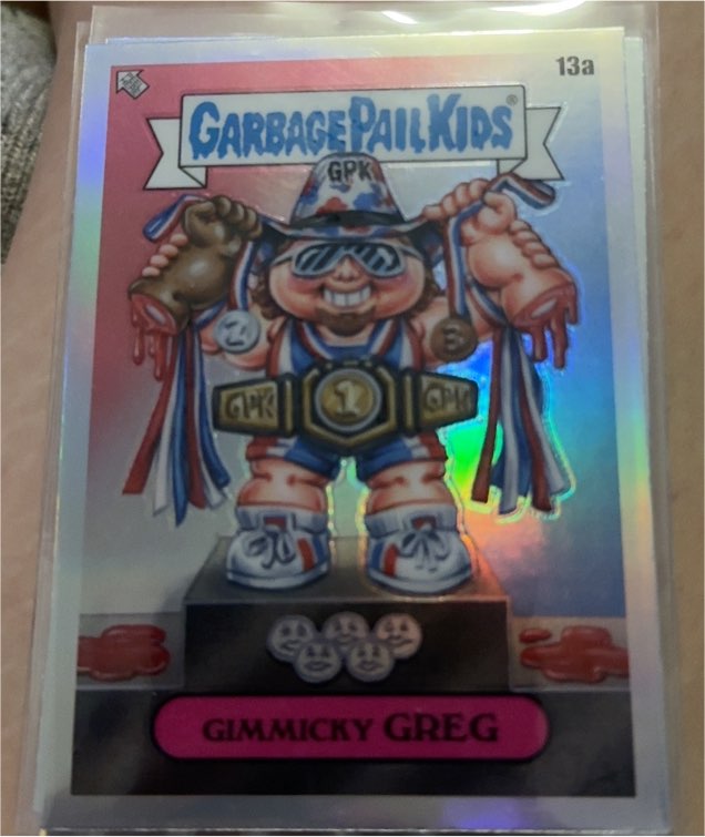 2024 Topps Garbage Pail Kids Chrome Series 7 #13a Gimmicky Greg — front
