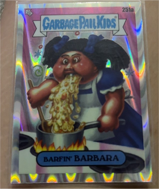 2024 Topps Chrome Garbage Pail Kids #251a Barfin' Barbara — front