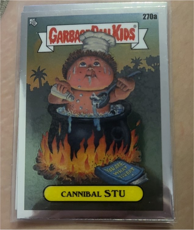 2024 Topps Garbage Pail Kids Chrome Series 7 #270a Cannibal Stu — front