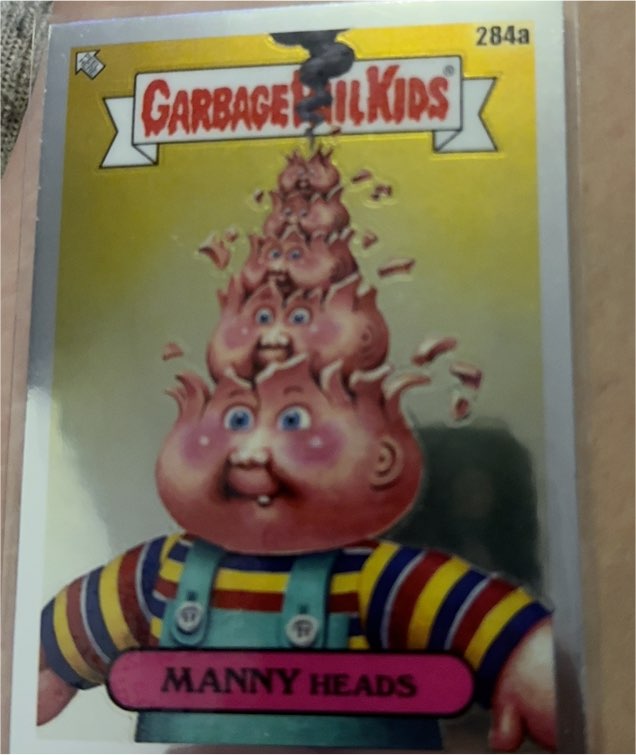 2024 Topps Chrome Garbage Pail Kids Series 7 #284a Manny Heads — front