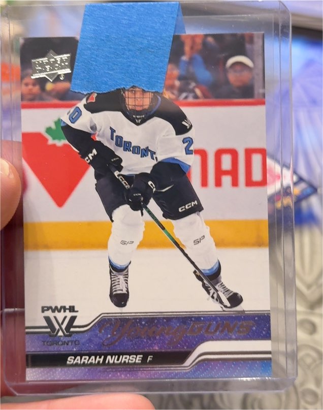 2024 Upper Deck PWHL Young Guns #51 Sarah Nurse — front
