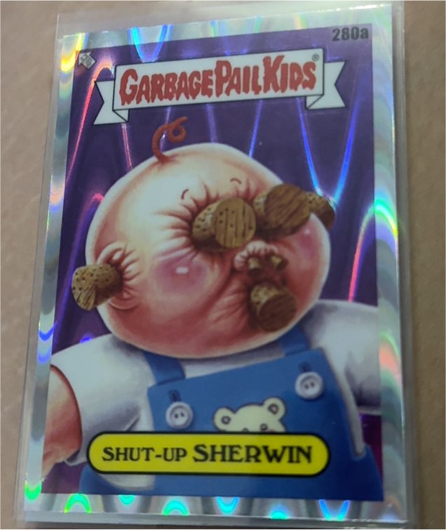 2024 Topps Garbage Pail Kids Chrome Series 7 #280a Shut-Up Sherwin — front