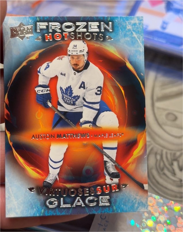 2024-25 Upper Deck Tim Hortons Frozen Hotshots #FH-17 Auston Matthews — front