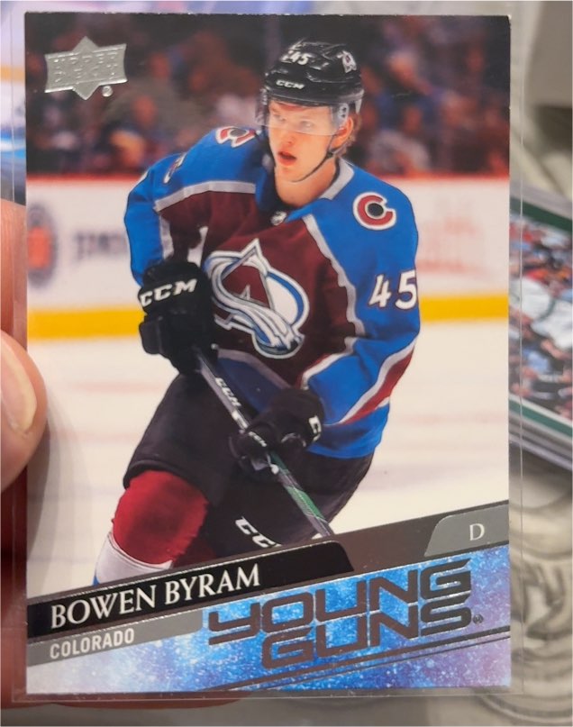 2020-21 Upper Deck Young Guns #205 Bowen Byram — front