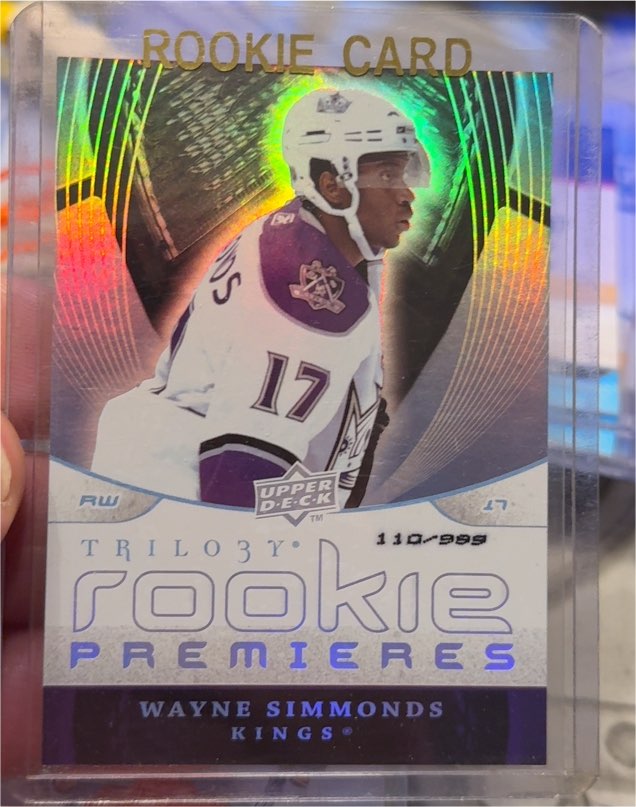 2008-09 Upper Deck Trilogy #132 Wayne Simmonds Rookie Premieres — front