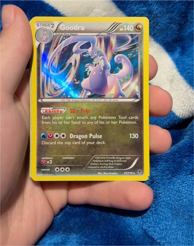 2014 Pokémon Phantom Forces #77 Goodra — front
