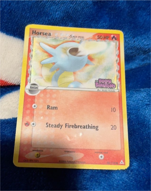 2006 Pokémon EX Holon Phantoms #66 Horsea — front