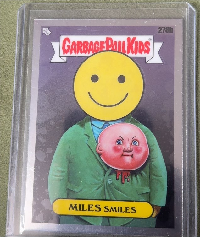 2024 Topps Garbage Pail Kids Chrome Series 7 #278b Miles Smiles — front