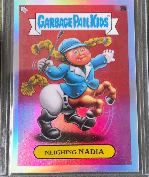 2024 Topps Garbage Pail Kids Chrome #2b Neighing Nadia — front