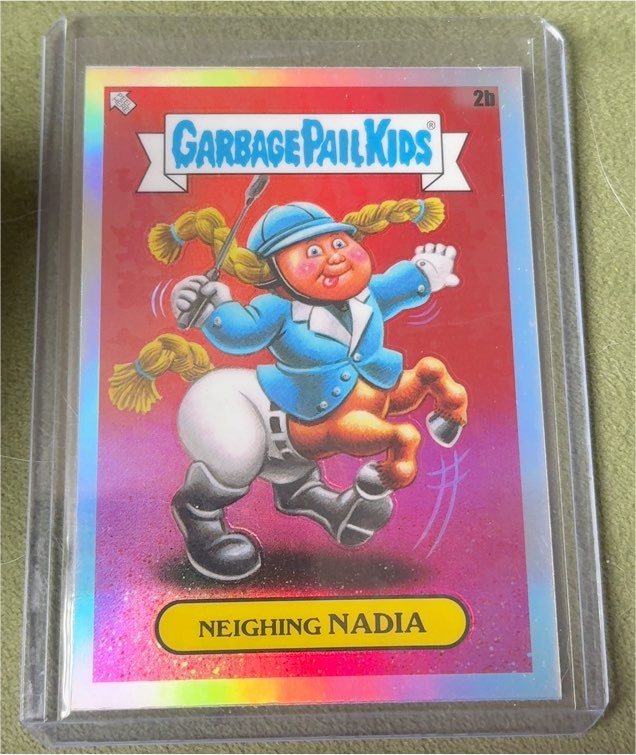 2024 Topps Garbage Pail Kids Chrome Series 7 #2b Neighing Nadia — front