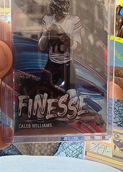 2024 Topps Chrome #F-1 Caleb Williams Finesse Insert Chicago Bears — front