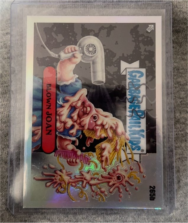 1987 Topps Garbage Pail Kids #265b Blown Joan — front
