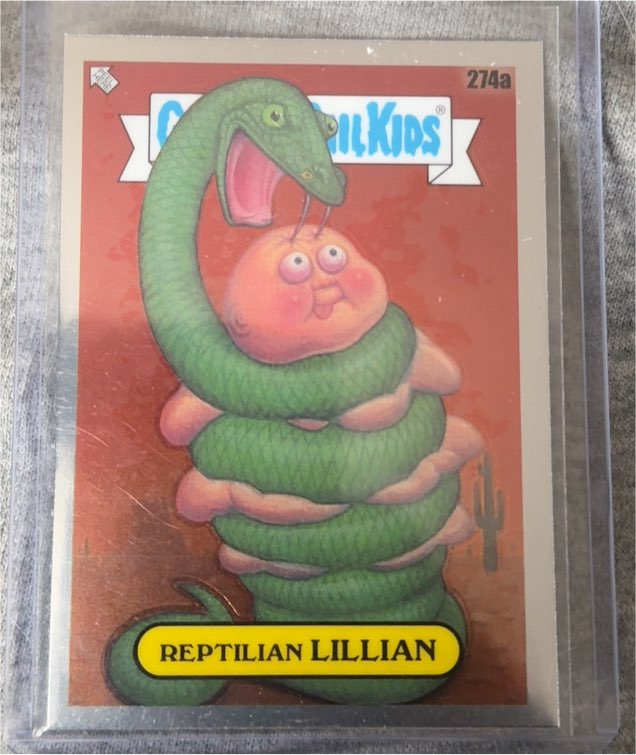 2024 Topps Garbage Pail Kids Chrome Series 7 #274a Reptilian Lillian — front