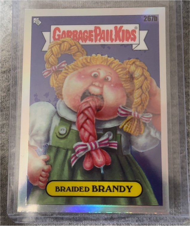 2024 Topps Garbage Pail Kids Chrome Series 7 #267b Braided Brandy — front