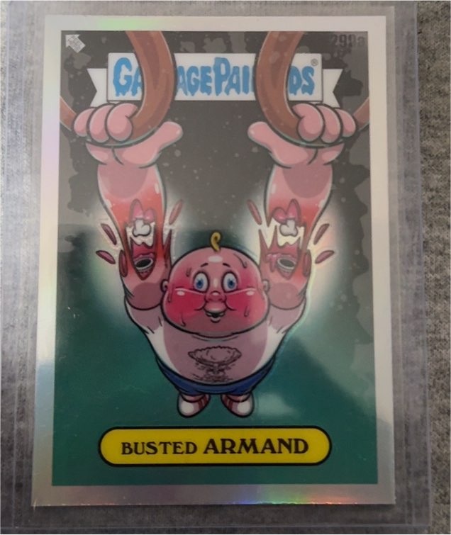 2024 Topps Garbage Pail Kids Chrome Series 7 #R-290a Busted Armand — front