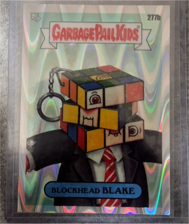 2024 Topps Garbage Pail Kids Chrome Series 7 #277b Blockhead Blake — front
