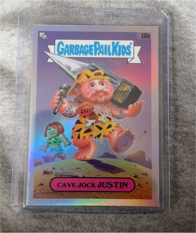 2024 Topps Garbage Pail Kids Chrome Series 7 #13b Cave Jock Justin — front