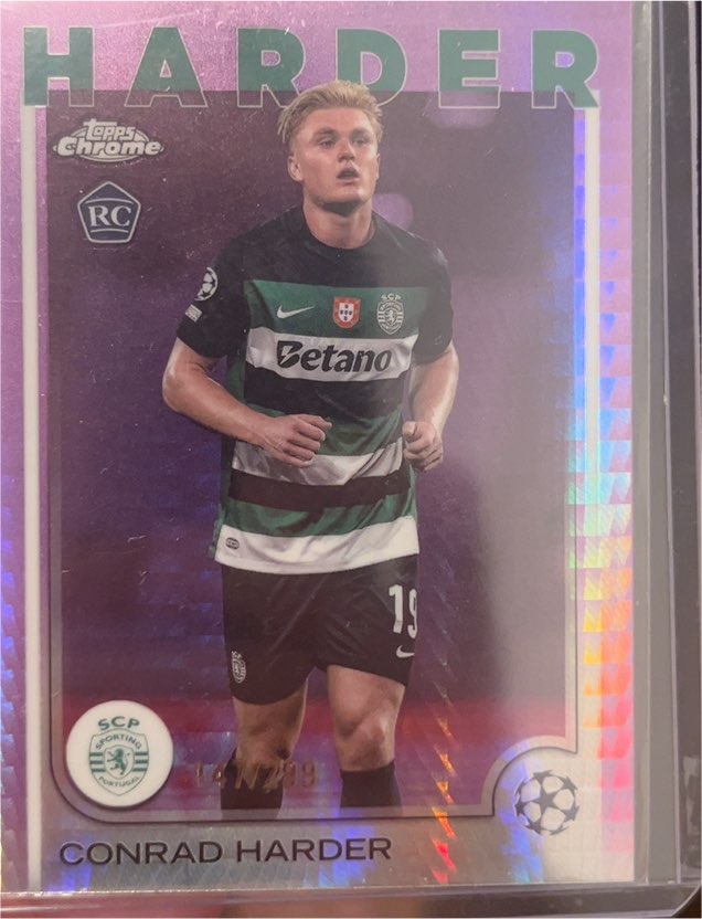 2024-25 Topps Chrome UEFA Club Competitions #177 Conrad Harder — front
