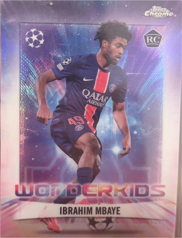 2024-25 Topps Chrome UEFA Club Competitions #WK-4 Ibrahim Mbaye Wonderkids — front