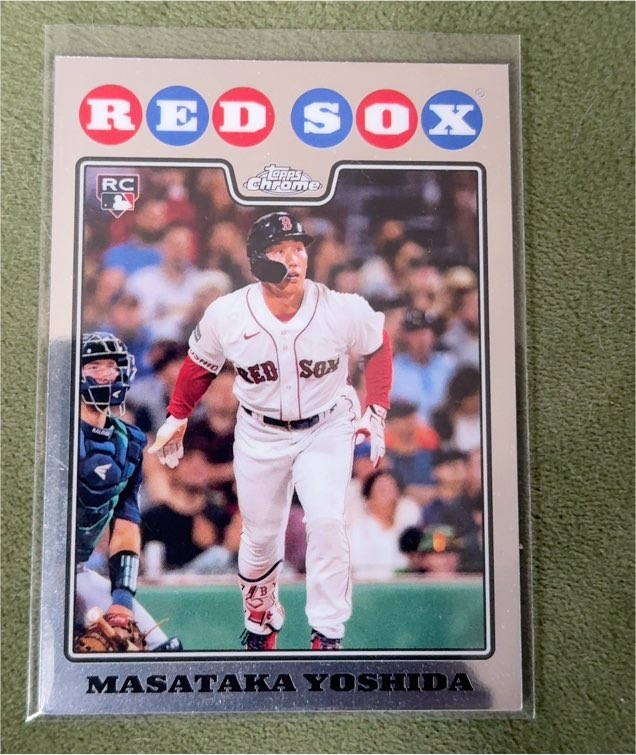 2023 Topps Chrome Lids Mitchell & Ness #08-3 Masataka Yoshida Rookie Card — front