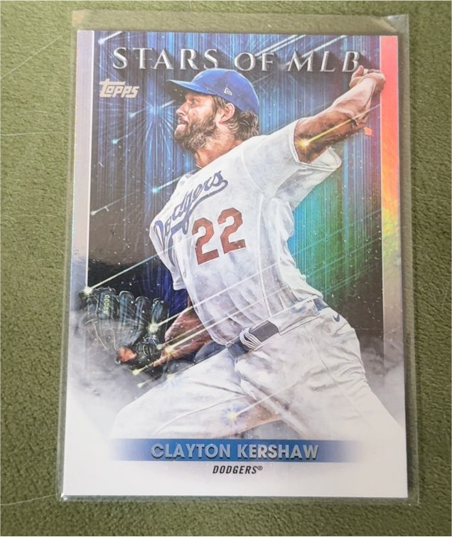 2022 Topps Stars of MLB #SMLB-28 Clayton Kershaw — front